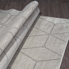 Ковер 1,6х2,3 м прямоугольный Euphoria 13100 серебряный - фото 3