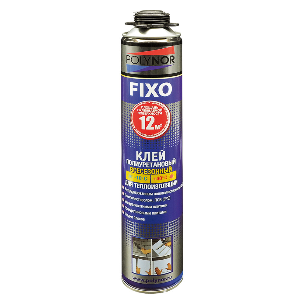Изображение товара Клей для теплоизоляции профессиональный Polynor Fixo 850 мл