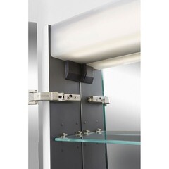 Зеркальный шкаф AM.PM Sensation 80х70х15 см с подсветкой левый белый - фото 2