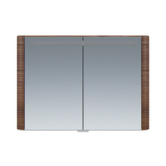 Зеркальный шкаф AM.PM Sensation 100х70х15 см с подсветкой орех - фото 1