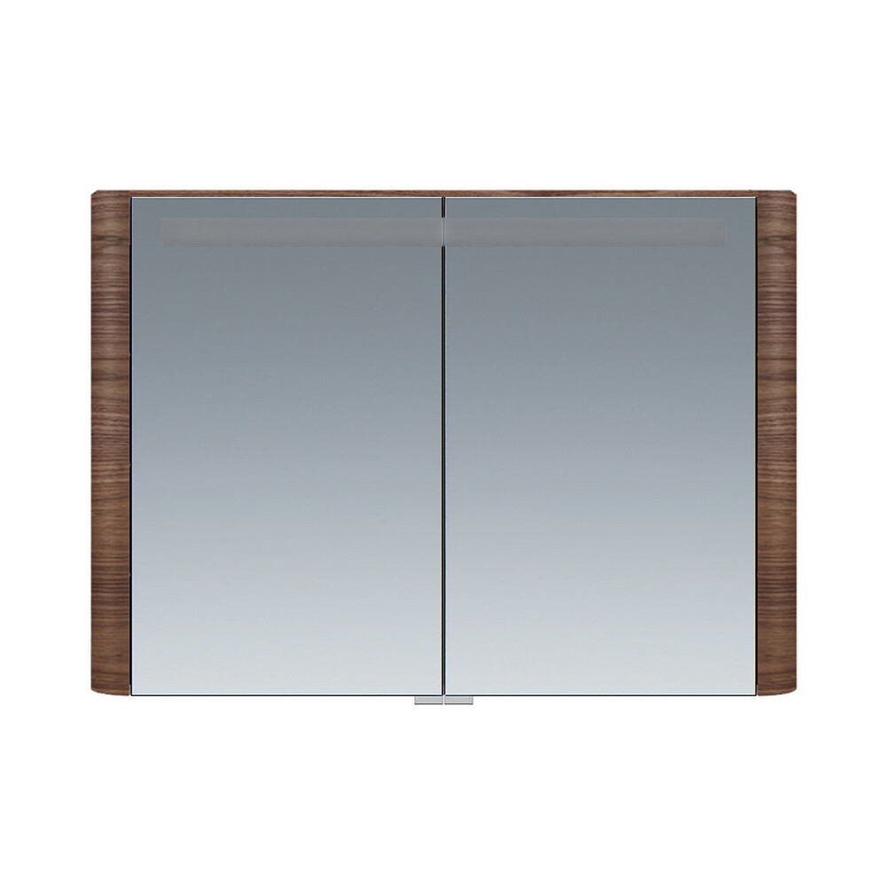 Зеркальный шкаф AM.PM Sensation 100х70х15 см с подсветкой орех