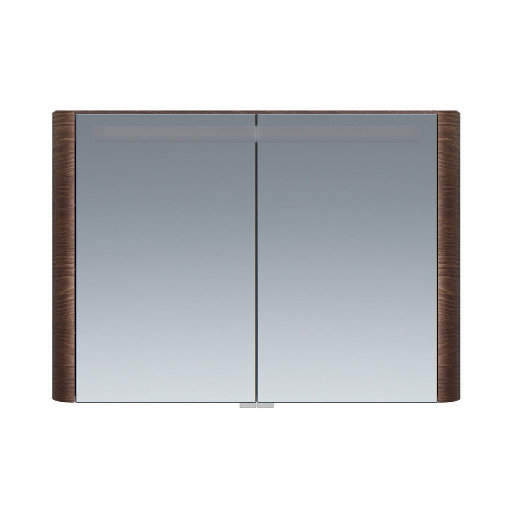 Зеркальный шкаф AM.PM Sensation 100х70х15 см с подсветкой дуб табачный