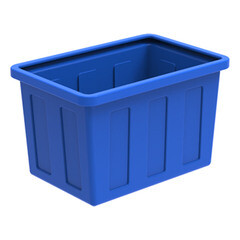 Емкость Экопром 90 л из пищевого полиэтилена синяя - фото 1