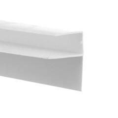 Профиль F-образный 25х3000х10 мм белый - фото 1