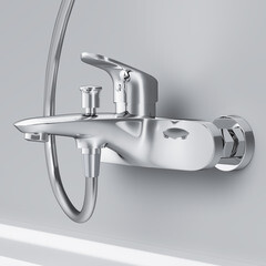 Смеситель для ванны AM.PM Like хром однорычажный с коротким изливом без лейки (F8010016) - фото 10