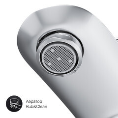 Смеситель для ванны AM.PM Like хром однорычажный с коротким изливом без лейки (F8010016) - фото 6