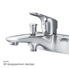 Смеситель для ванны AM.PM Like хром однорычажный с коротким изливом без лейки (F8010016) - фото 4