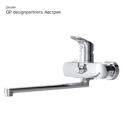 Смеситель для ванны AM.PM Like хром однорычажный с длинным изливом без лейки (F8090016) - фото 4