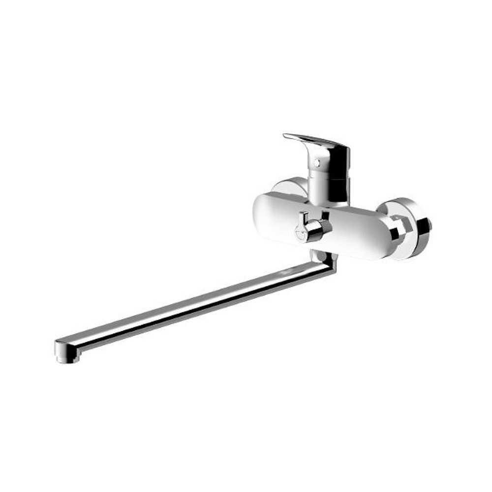 Смеситель для ванны AM.PM Like хром однорычажный с длинным изливом без лейки (F8090016)