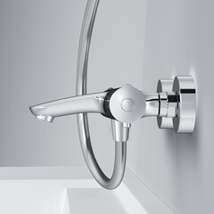 Смеситель для ванны AM.PM Like хром термостатический с коротким изливом без лейки (F8050000) - фото 10