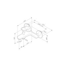 Смеситель для ванны AM.PM Sunny хром однорычажный с коротким изливом без лейки (F85C10000) - фото 6
