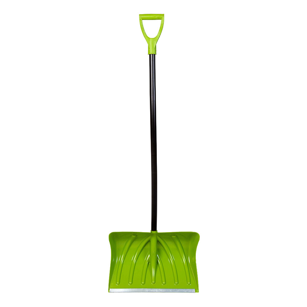 Изображение товара Лопата снеговая Павловская Заря Prof из полипропилена с металлическим черенком 1450 мм