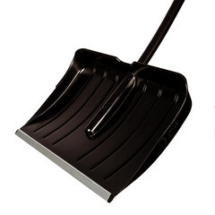 Лопата снеговая Павловская Заря Expert L полипропилен с металлическим черенком 1450х540 мм (ZP0032) - фото 3