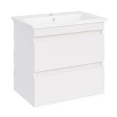 Тумба под раковину АСБ-Мебель Лира 60 см подвесная ясень белый (10675) - фото 1