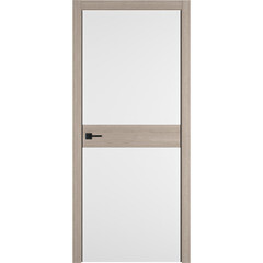 Дверь межкомнатная Urban Н горизонт 700х2000 мм ПВХ эмалекс белая глухая с замком и петлями - фото 2