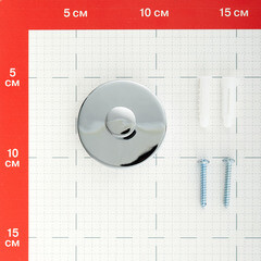 Крючок для ванной Fixsen Hotel одинарный на шуруп металл хром (FX-31005B) - фото 2