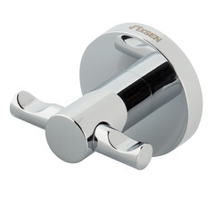 Крючок для ванной Fixsen Hotel двойной на шуруп металл хром (FX-31005C)