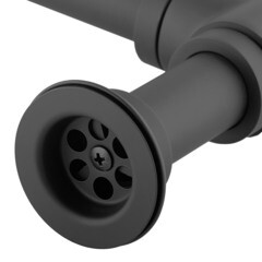 Сифон для раковины Wirquin Linies 1 1/4х32 мм с выпуском d65 мм с отводом черный (30987099) - фото 7