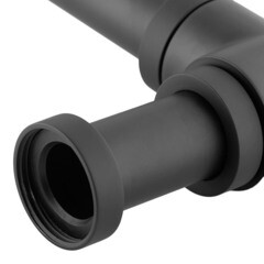 Сифон для раковины Wirquin Linies Mini 1 1/4х32 мм без выпуска с отводом черный (30722857) - фото 5