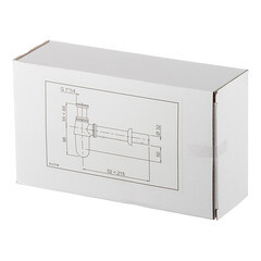 Сифон для раковины Wirquin Classic 1 1/4х32 мм без выпуска с соединением 32 мм с отводом хром (SL211B/30975128) - фото 3