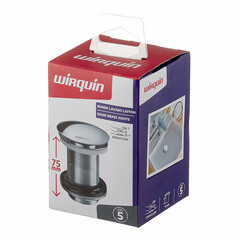 Донный клапан Wirquin клик-клак 1 1/4 без перелива хром (30723104) - фото 3