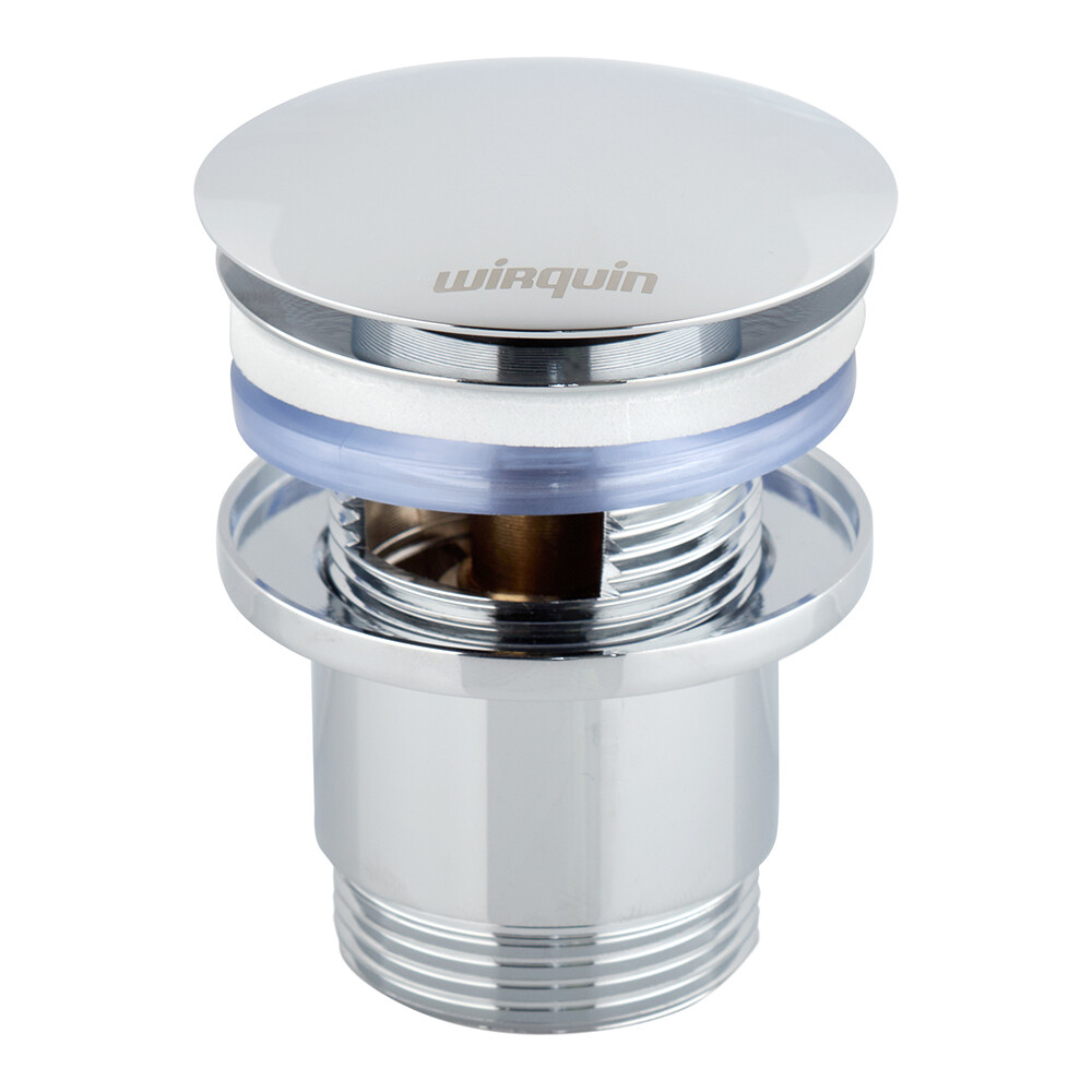 Изображение товара Донный клапан Wirquin клик-клак 1 1/4 с переливом хром (30723123)