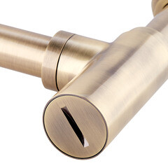 Сифон для раковины Wirquin Linies 1 1/4х32 мм с выпуском d65 мм с отводом бронза (219342/30987100) - фото 2