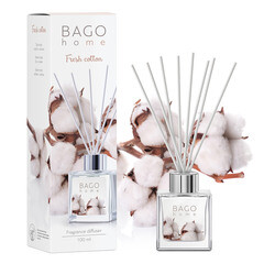 Аромадиффузор с палочками Bago home Свежий хлопок 100 мл - фото 7