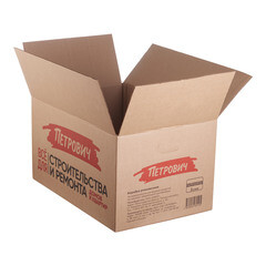 Коробка картонная Петрович 570х380х310 мм с боковыми прорезями - фото 2