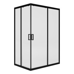 Душевой уголок Метакам Universal черный 120х80х185 см прямоугольник стекло прозрачное 4 мм (KKS_014548) - фото 11