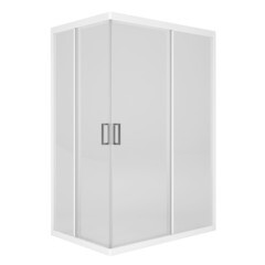 Душевой уголок Метакам Universal белый 120х80х185 см прямоугольник стекло прозрачное 4 мм (KKS_014547) - фото 5