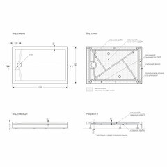 Поддон Метакам Universal акриловый 120х80х13 см прямоугольник белый низкий (АПS_014441) - фото 3