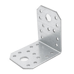 Уголок крепежный оцинкованный 70х70х55х2 мм - фото 1