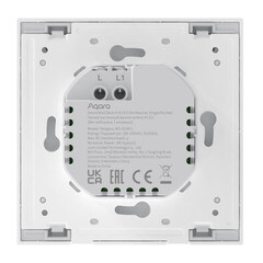 Умный выключатель Aqara Smart Wall Switch H1 (WS-EUK01) белый - фото 4