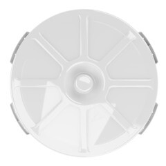 Бак бытовой Альт Пласт 20 л пластиковый с крышкой белый - фото 3