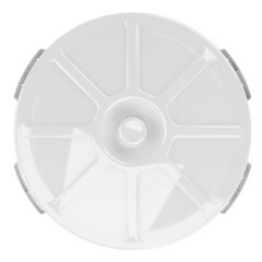 Бак бытовой Альт Пласт 40 л пластиковый с крышкой белый - фото 4