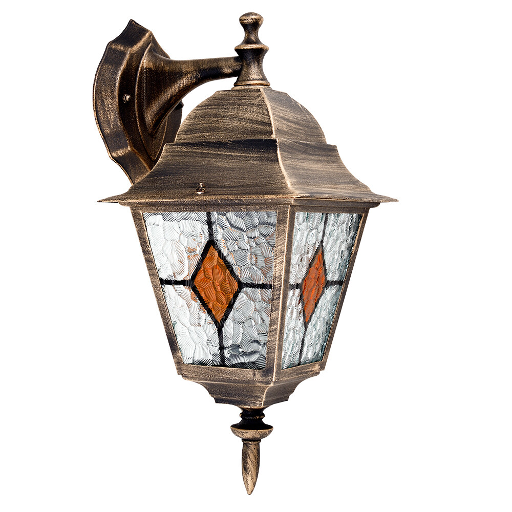 Изображение товара Уличный садово-парковый настенный светильник Arte Lamp Madrid IP44 E27 коричневый