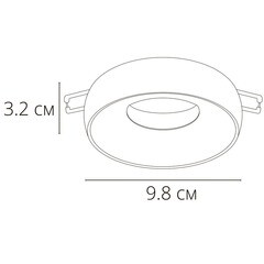 Светильник встраиваемый GU10 хром/черный 40 Вт IP20 Arte Lamp Heze (A6665PL-1BK) - фото 2
