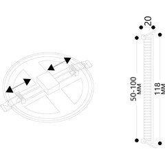 Светильник встраиваемый светодиодный белый 9 Вт 4000К IP20 Arte Lamp Mesura (A7972PL-1WH) - фото 3