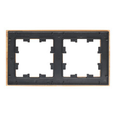 Рамка Systeme Electric AtlasDesign Nature двухместная дерево бамбук (ATN353202) - фото 2