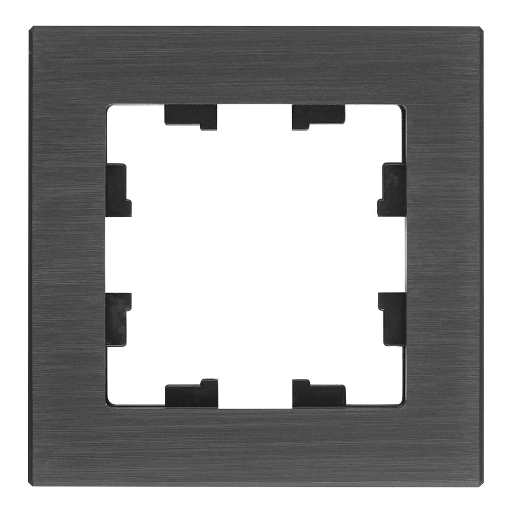 Изображение товара Рамка Systeme Electric AtlasDesign Nature для розеток и выключателей, металл оникс