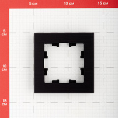 Рамка Systeme Electric AtlasDesign Nature одноместная металл оникс (ATN312301) - фото 3