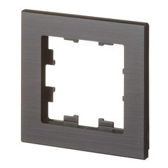 Рамка Systeme Electric AtlasDesign Nature одноместная металл оникс (ATN312301) - фото 5