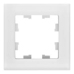 Рамка Systeme Electric AtlasDesign Nature одноместная белая (ATN330101) - фото 1