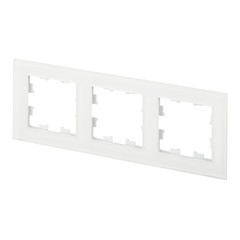 Рамка Systeme Electric AtlasDesign Nature трехместная белая (ATN330103) - фото 3