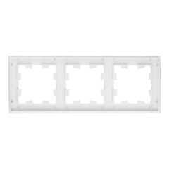 Рамка Systeme Electric AtlasDesign Nature трехместная белая (ATN330103) - фото 2