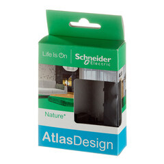 Рамка Systeme Electric AtlasDesign Nature одноместная черная (ATN331001) - фото 5