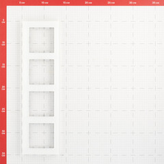 Рамка Systeme Electric AtlasDesign Nature четырехместная белая (ATN320104) - фото 4