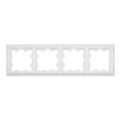 Рамка Systeme Electric AtlasDesign Nature четырехместная белая (ATN320104) - фото 2