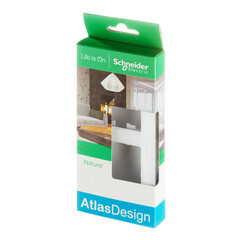 Рамка Systeme Electric AtlasDesign Nature двухместная белая (ATN320102) - фото 5